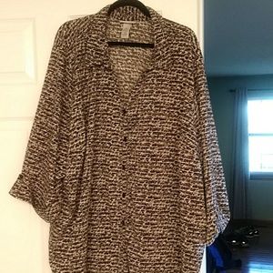 Black and grey Blouse